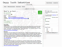 Tablet Screenshot of gappytooth.com